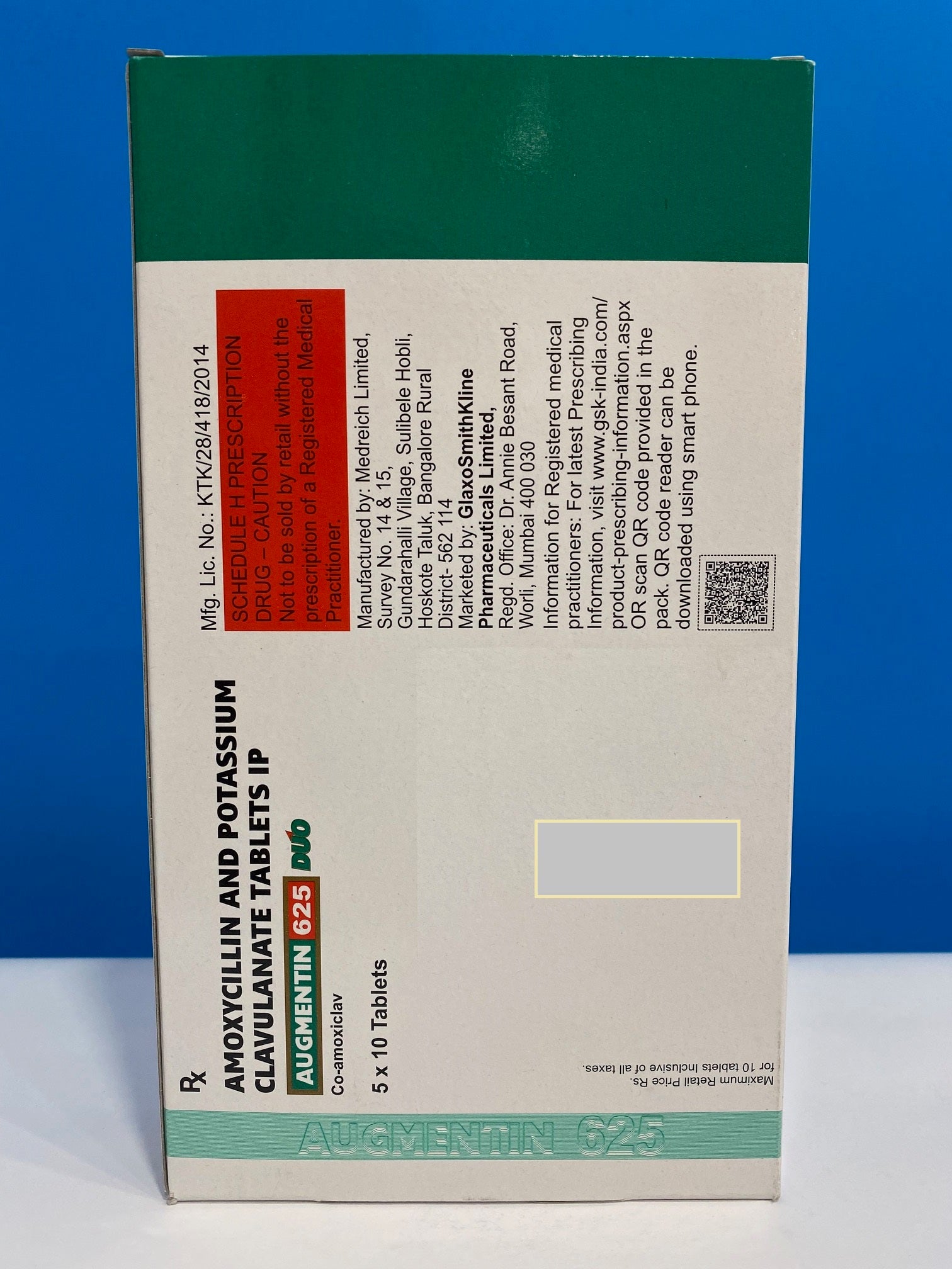 Augmentin 625 Price